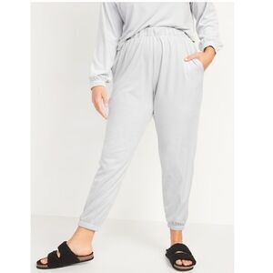 Old Navy High Waisted Luxe Velvet Jogger Sweatpants Size L